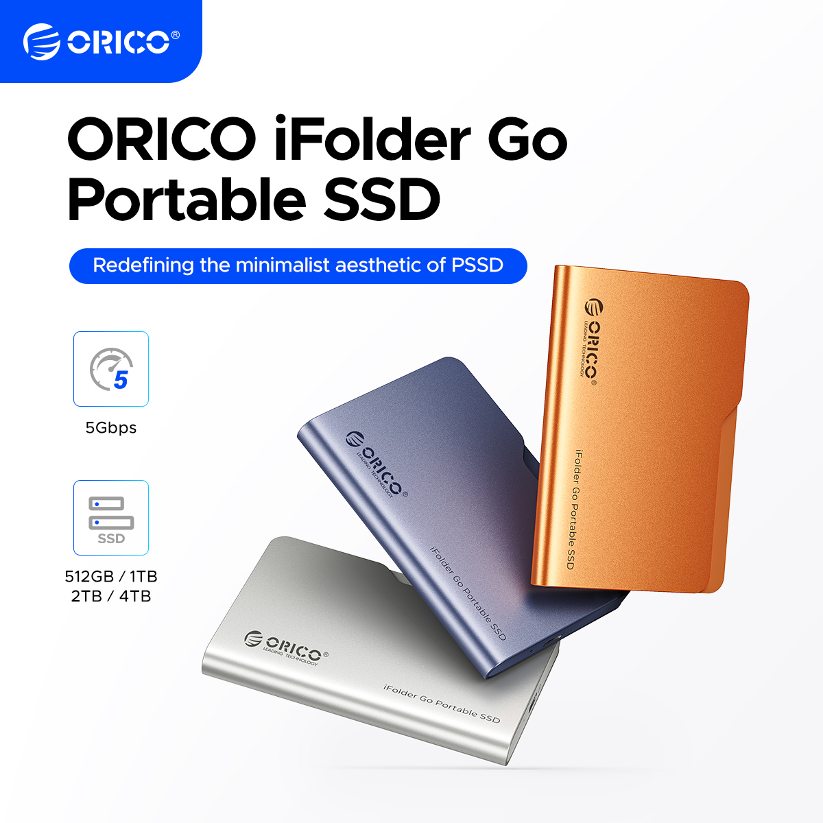 ORICO 1TB ekstern SSD USB 3.2 Gen1 bærbar SSD