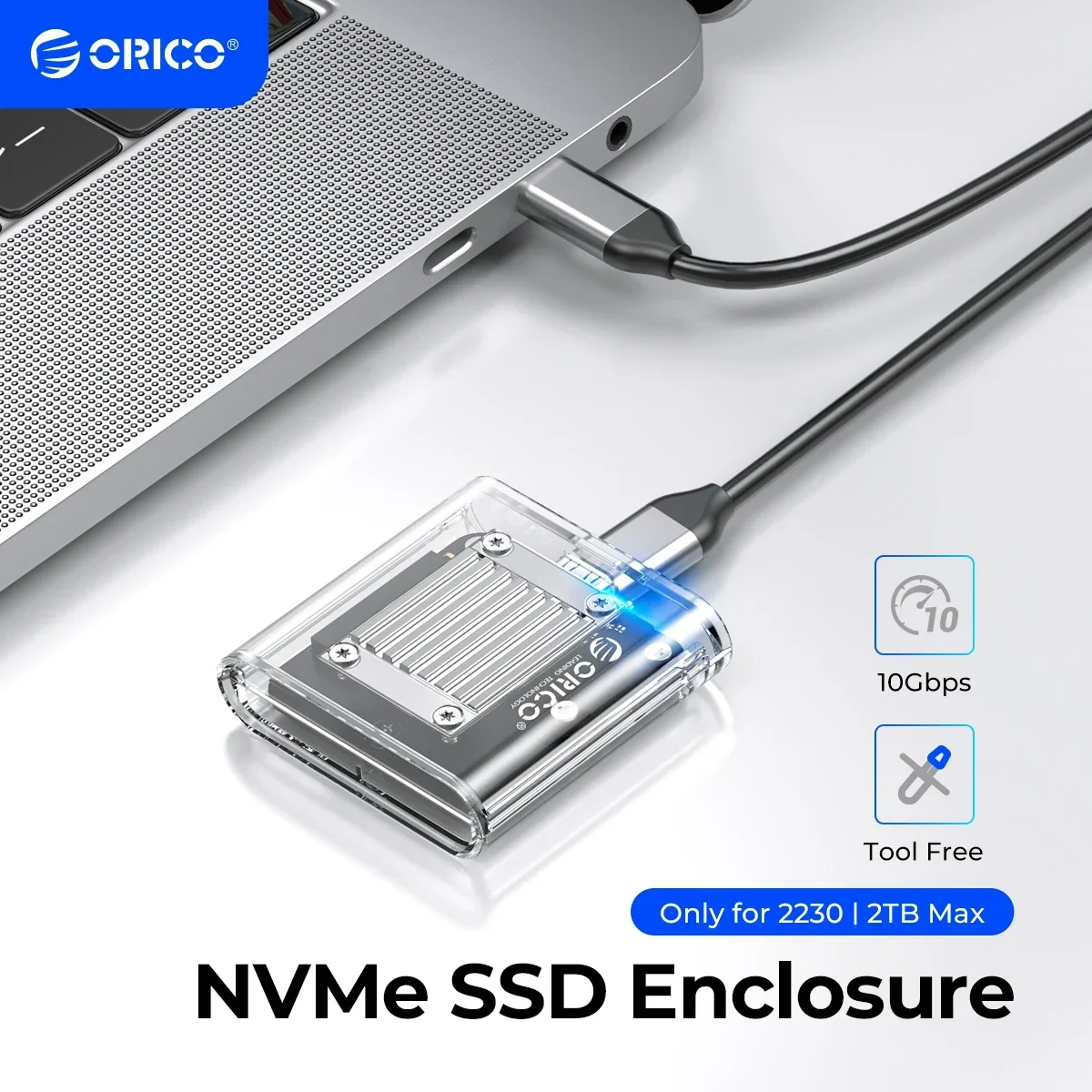 Ohišje za SSD ORICO Mini 2230 M.2 NVMe 10 Gbps M.2