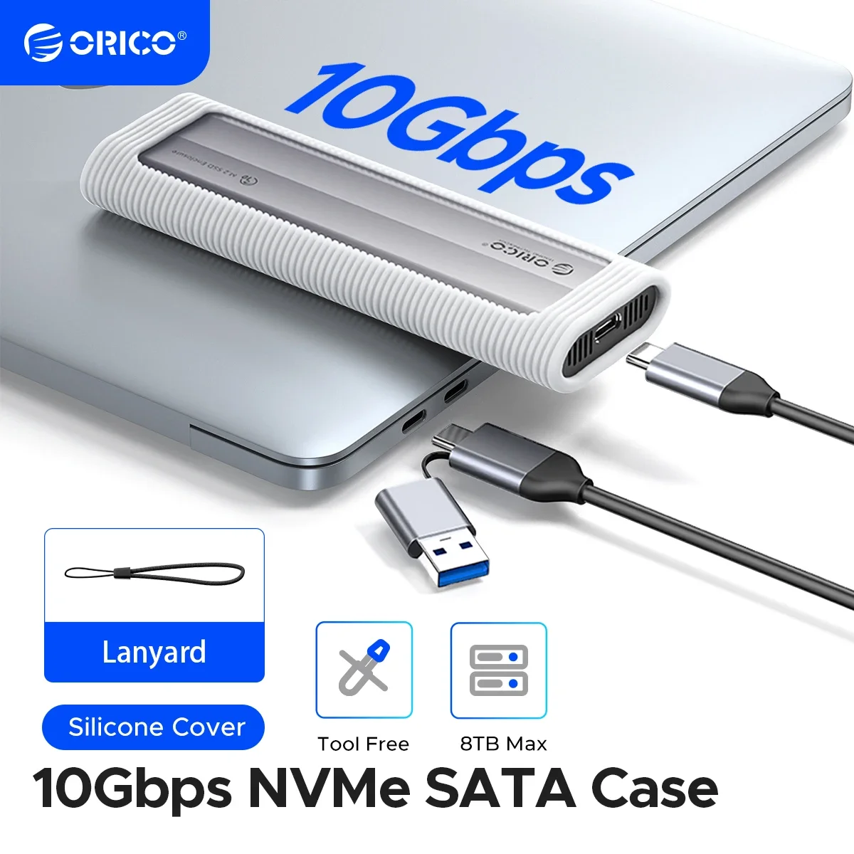 Obudowa ORICO M.2 NVMe SATA SSD USB bez użycia narzędzi