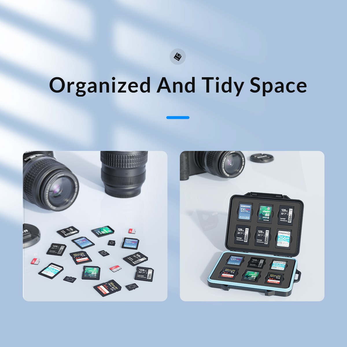 ORICO 12 Slots SD Card 12 Slots TF Card Waterproof
