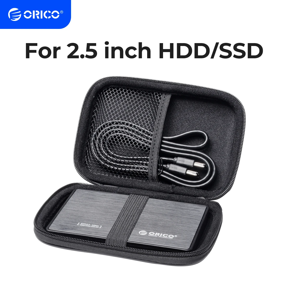 ORICO Caixa para HDD de 2,5 polegadas, Bolsa para
