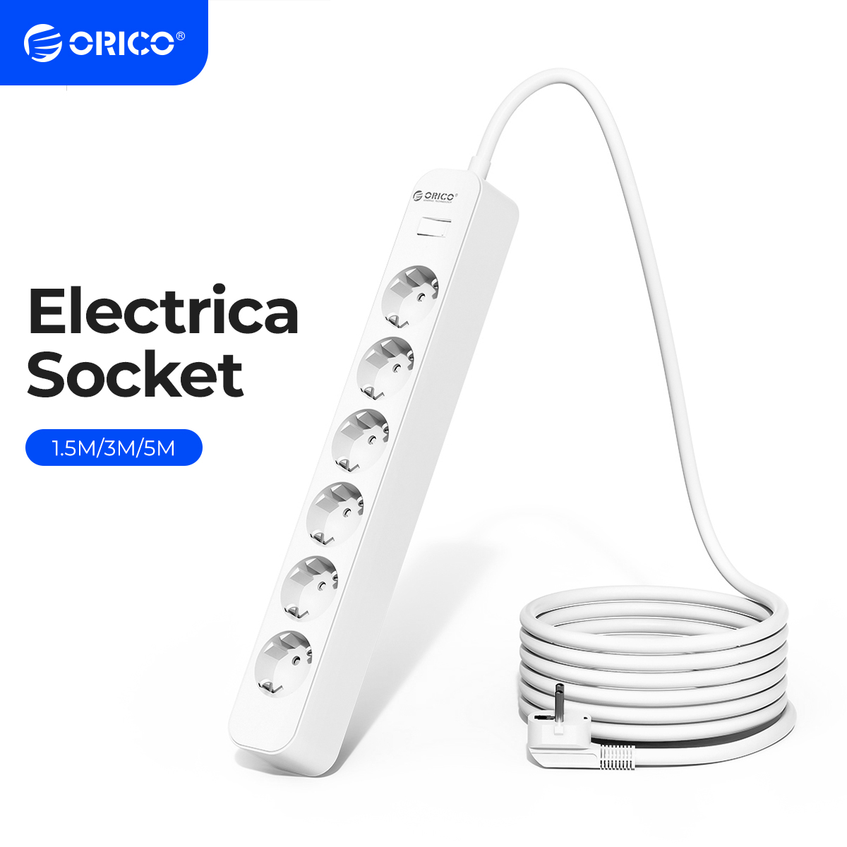 ORICO Power Strip with 3m Extension Cable Electrica