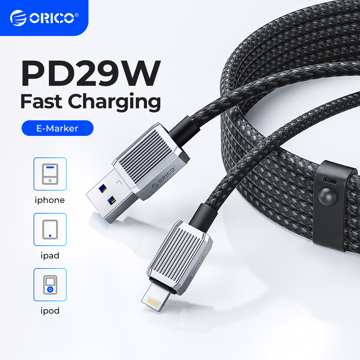 ORICO 29W PD USB Cable For iPhone 14 13 11 12 Pro Max