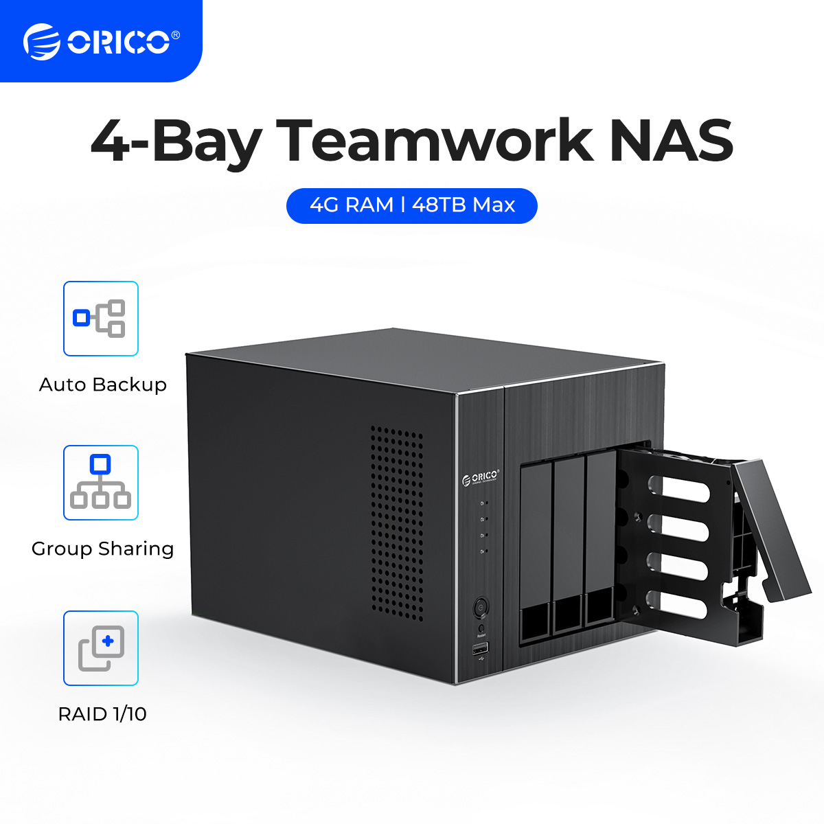 ORICO 3,5''NAS 4 Bay Network Attached Storage