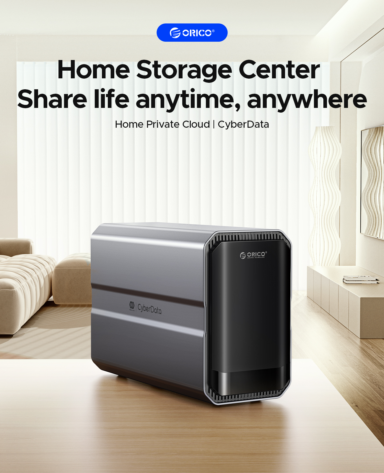 Centre de stockage domestique ORICO NAS double baie