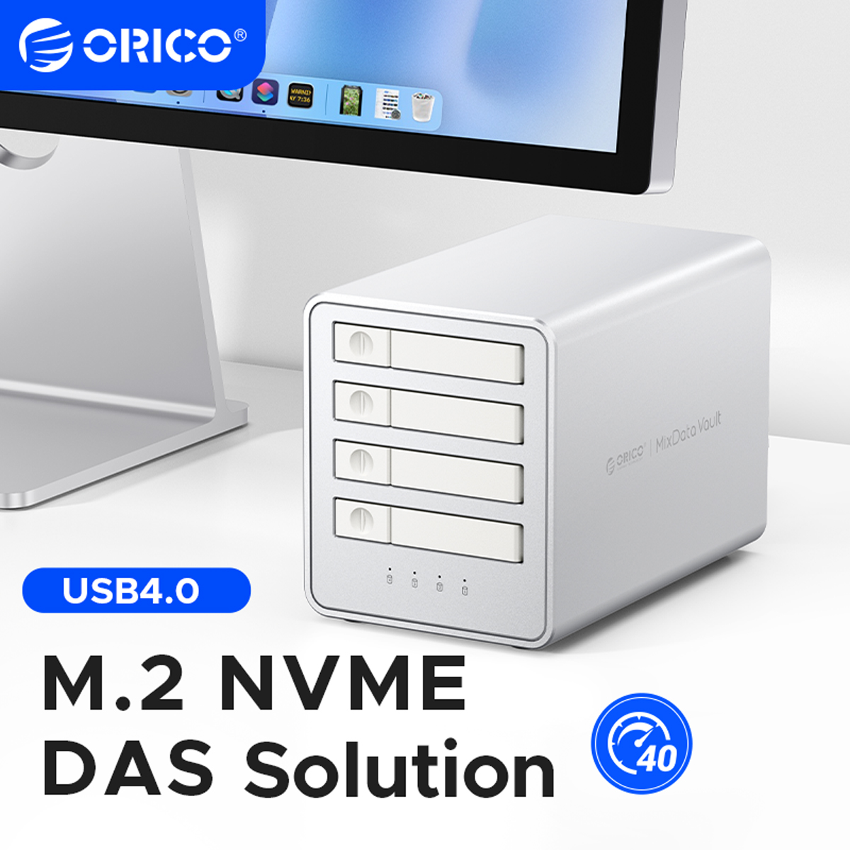 ORICO M.2 NVME SSD 40Gbps آل فلیش ڈسک انکلوژر