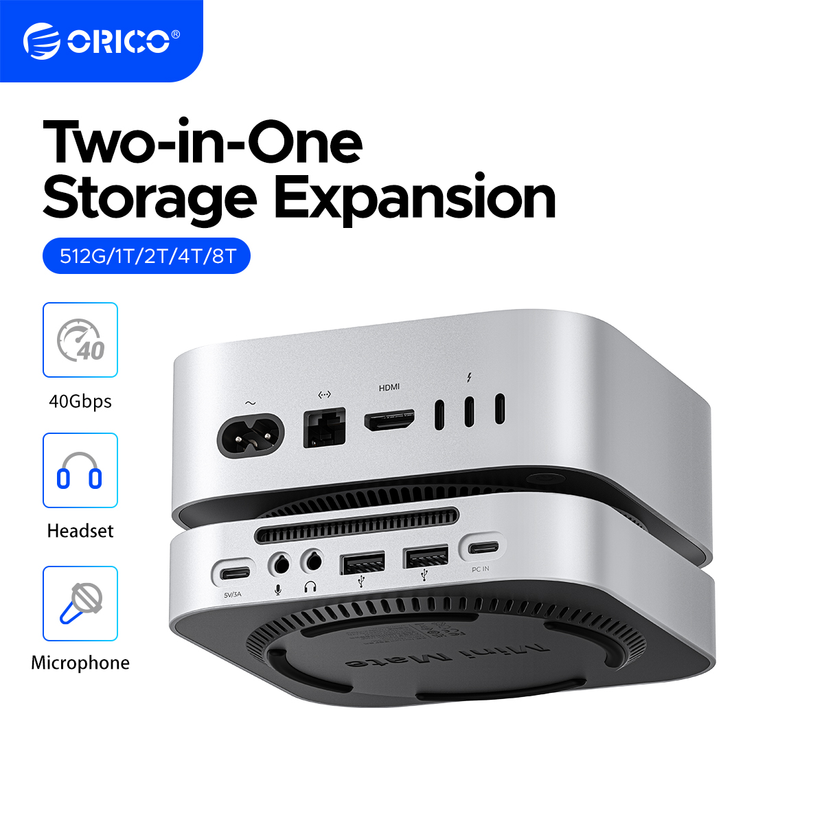 ORICO 40G MiniMate USB HUB Docking Station for Mac