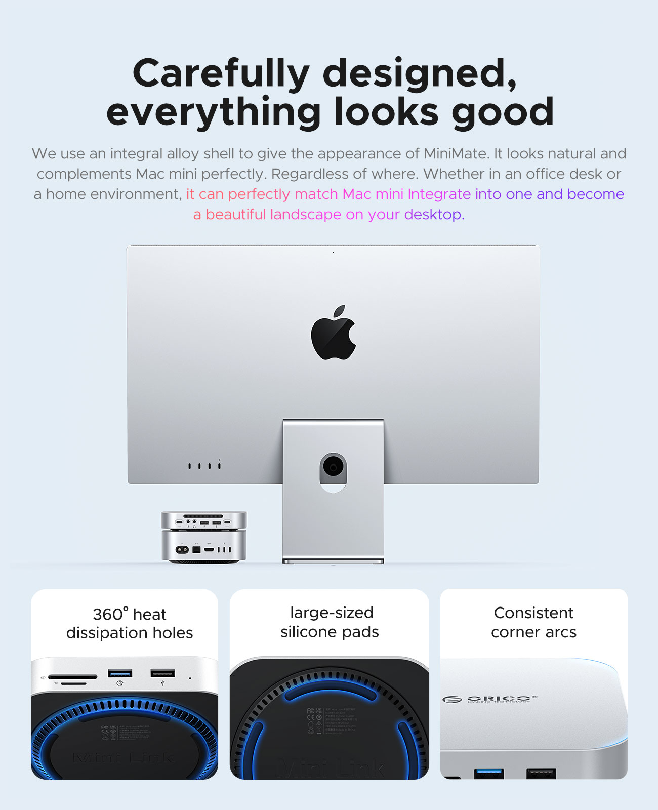 ORICO 40G MiniMate USB HUB Docking Station for Mac