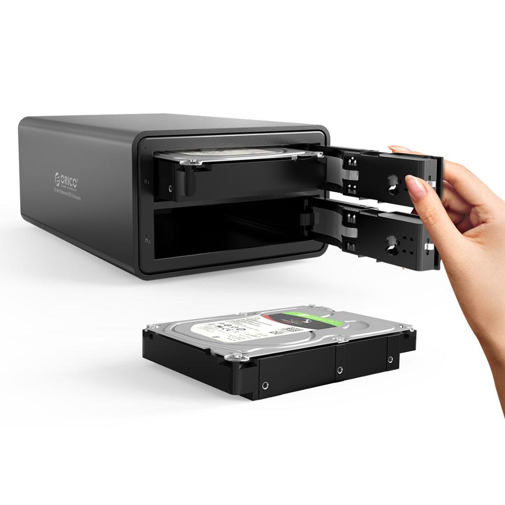 ORICO Seria 95 cu 2 bay-uri, 3.5'', USB 3.0 la SATA cu