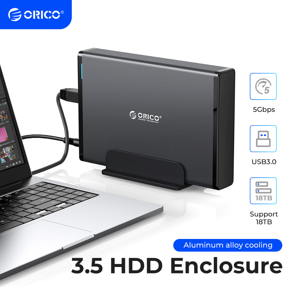 ORICO 3.5インチHDDケース SATA-USB 3.0変換アダプター（外付け）