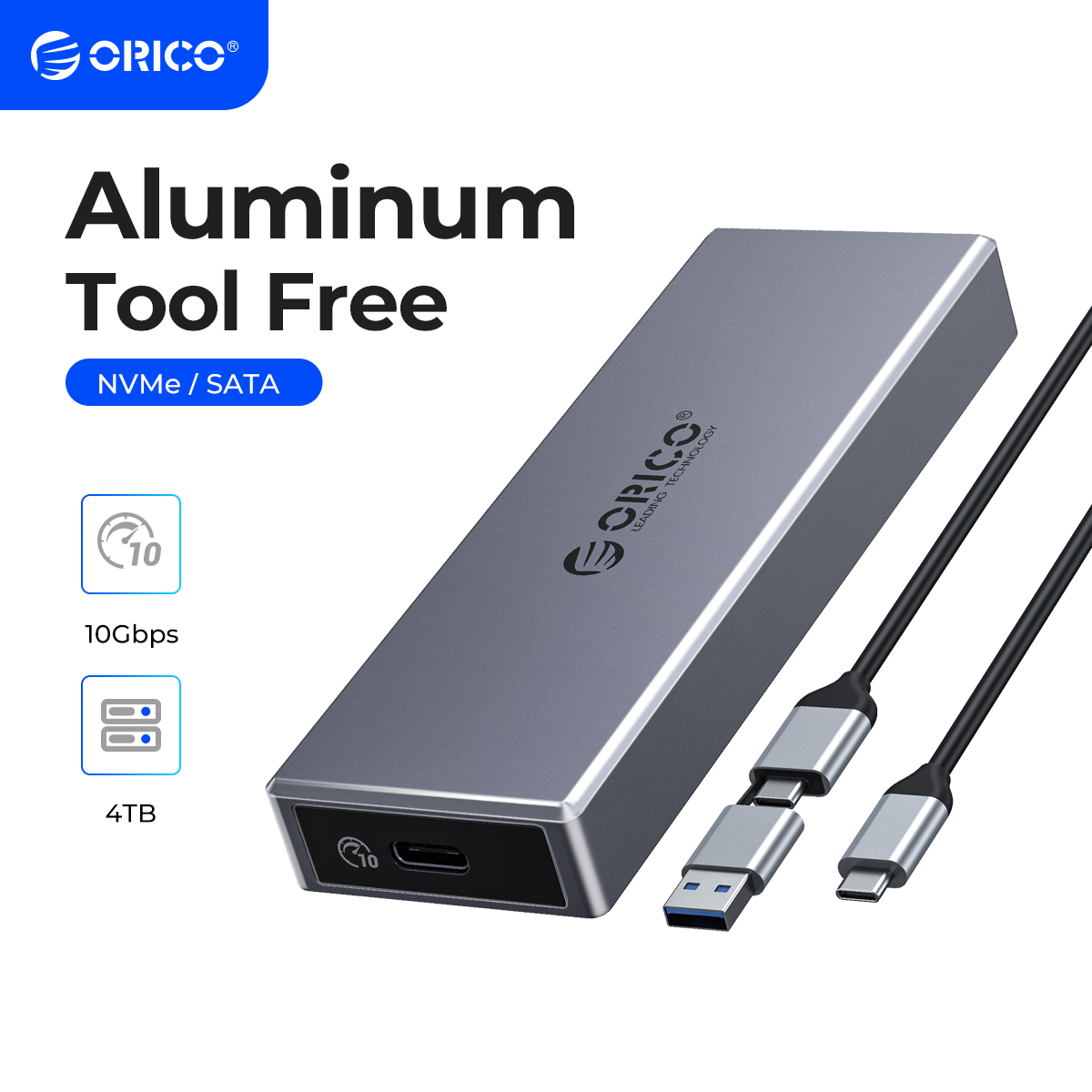Boîtier SSD ORICO M.2 NVMe PCIe NGFF