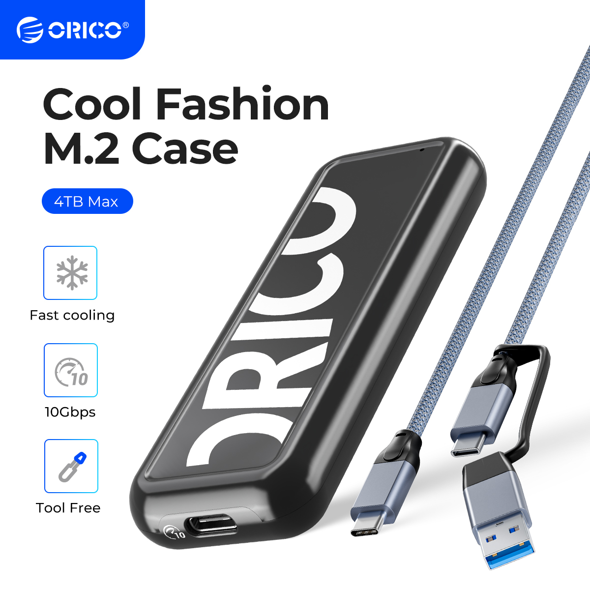 ORICO New Trend M.2 NVMe SSD-Gehäuse 6 Gbit/s 10