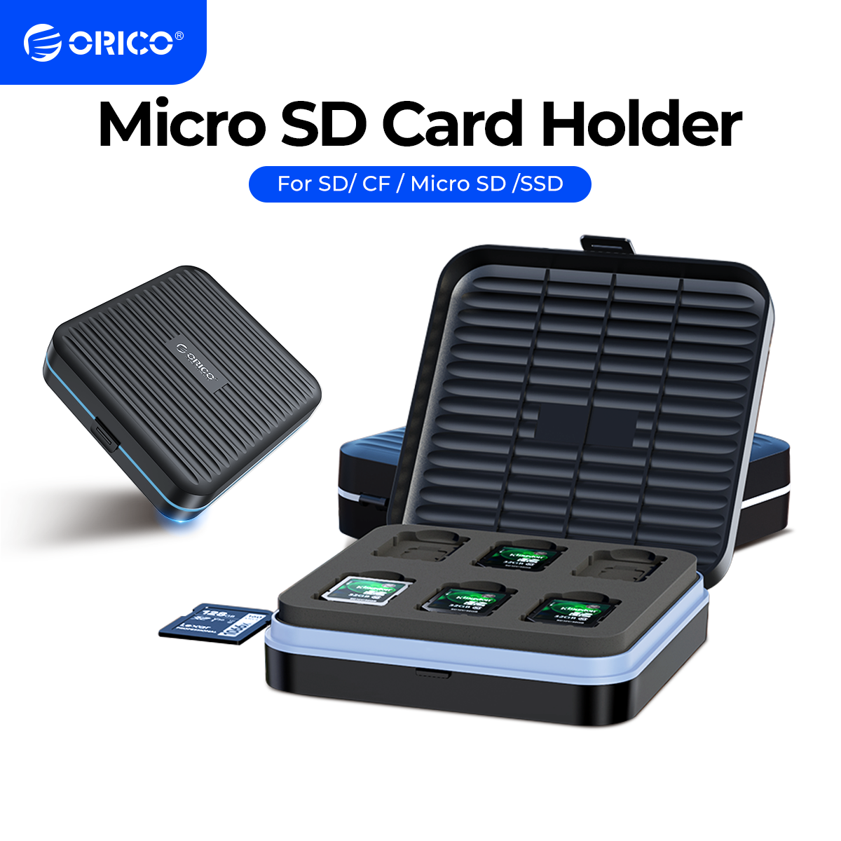 ORICO SD-Kartenhülle, Micro-SD-Kartenhalter, weiche