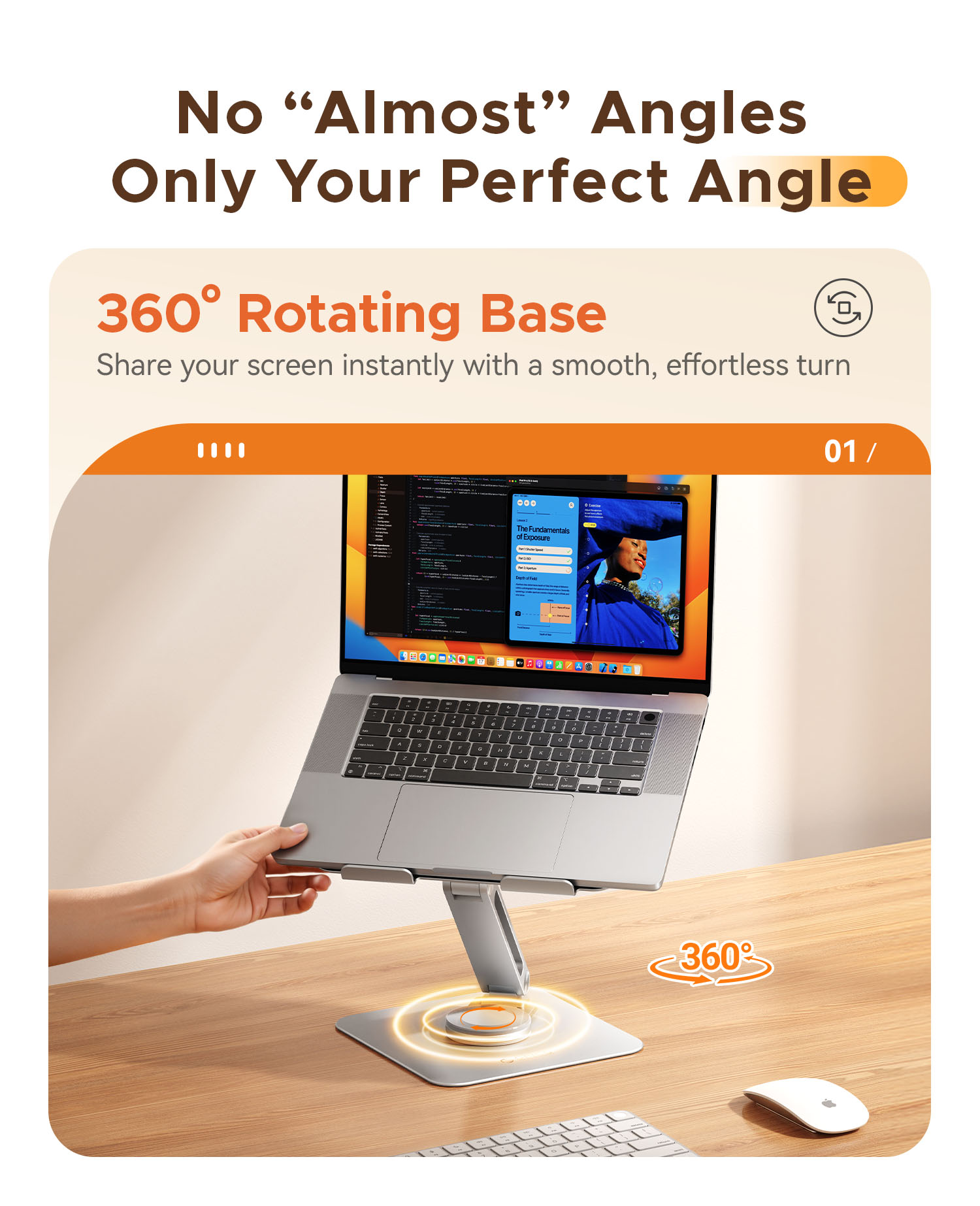 ORICO Foldable Laptop Stand Aluminum Alloy 360