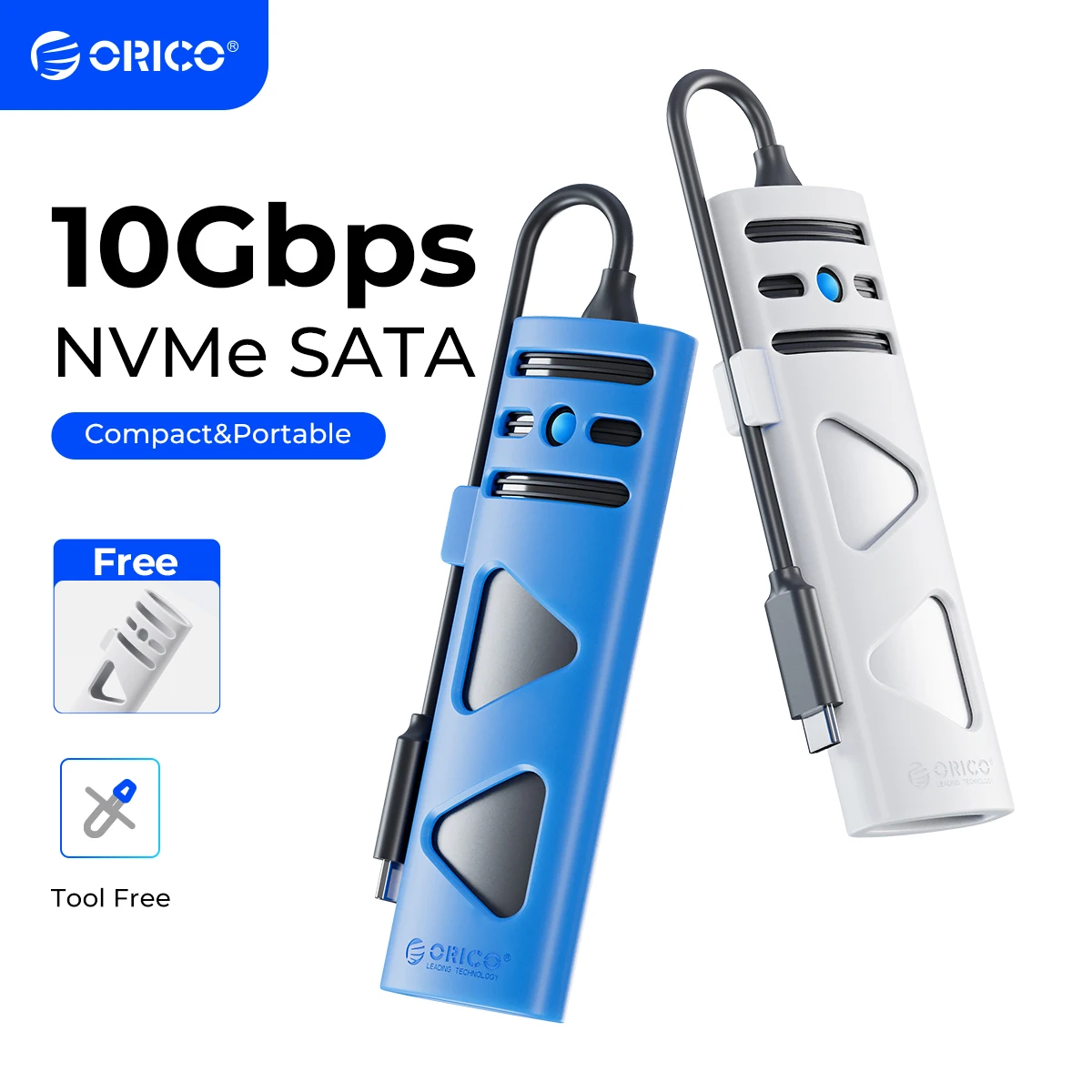 ORICO kannettava M2 SSD-kotelo NVME SATA
