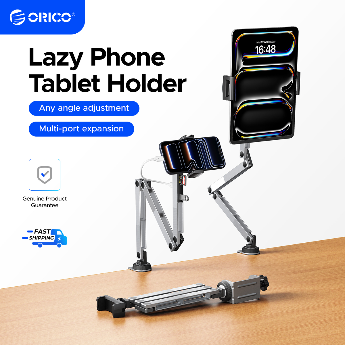 ORICO Clamp On Mechanical Arm Stand 360° Rotatable