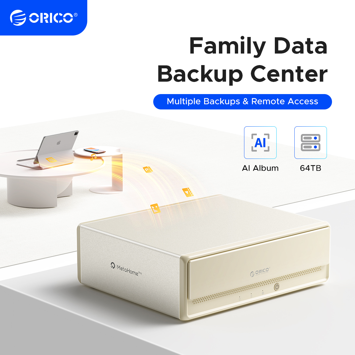 ORICO Home Media Data Center 3.5" Dual-bay Type-C NAS