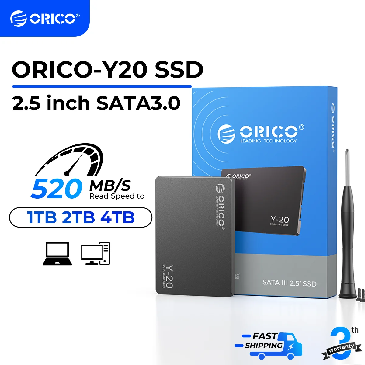 Unidad de estado sólido interna ORICO SATA III SSD de
