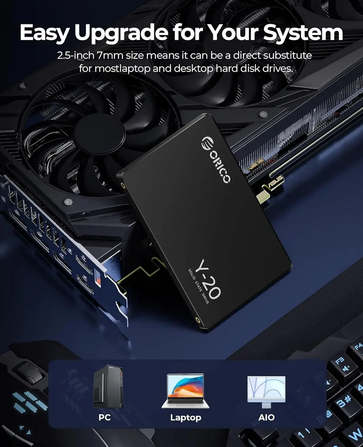 Unidad de estado sólido interna ORICO SATA III SSD de
