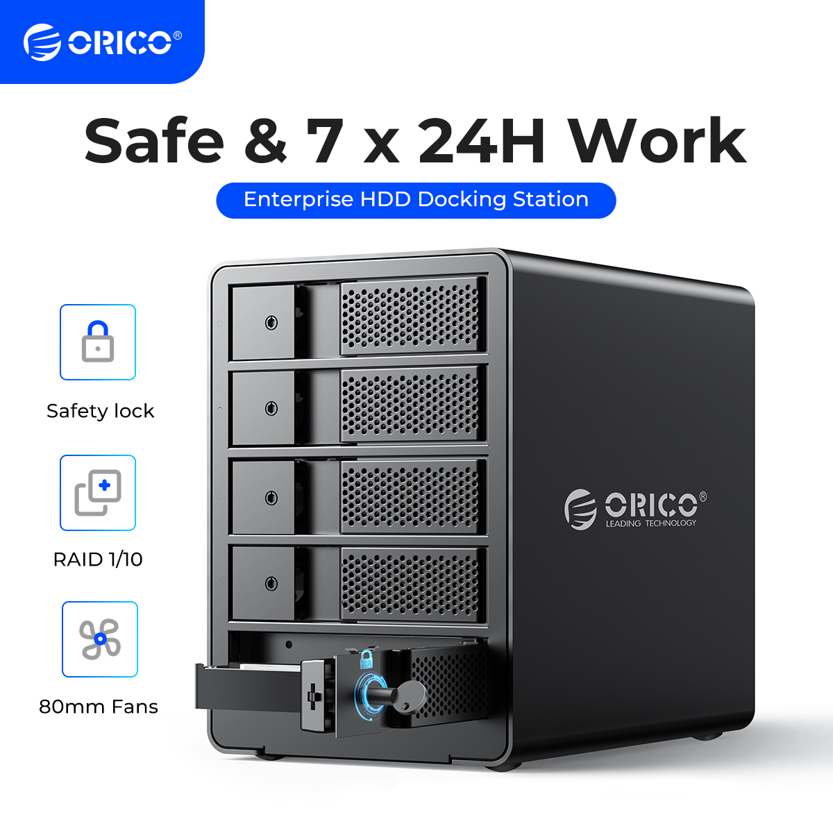 ORICO 95-serie dockingstation met 5 bays voor 3,5 inch