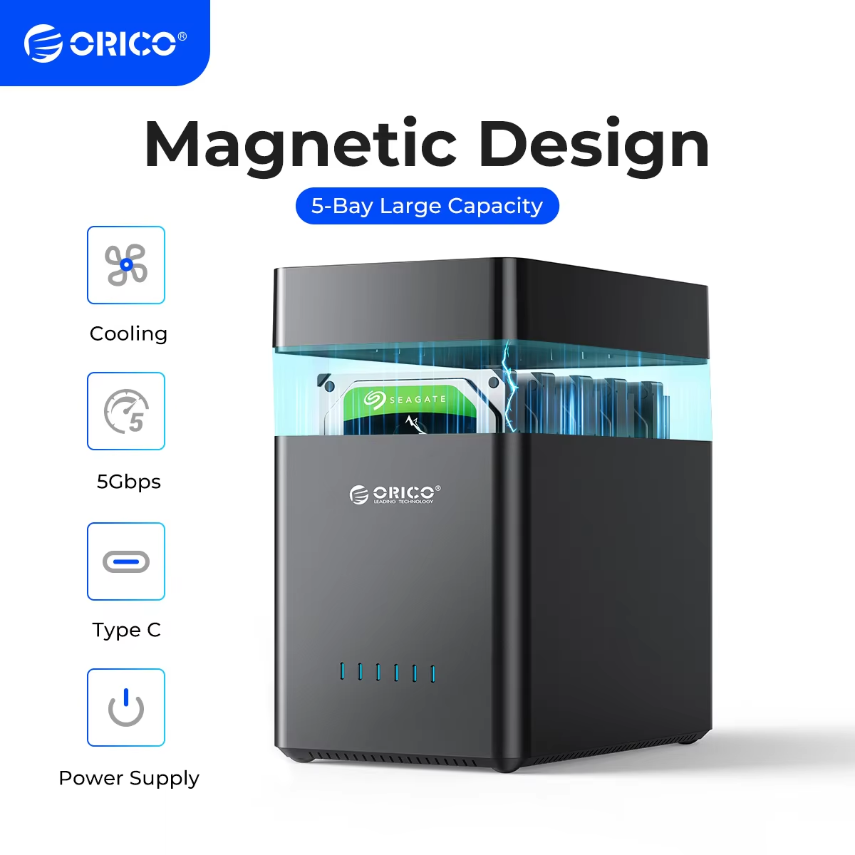 ORICO DS Series 5 Bay 3.5 inch USB Hard Drive