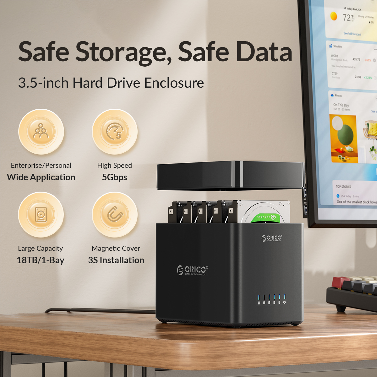 ORICO DS Series 5 Bay 3.5 inch USB Hard Drive