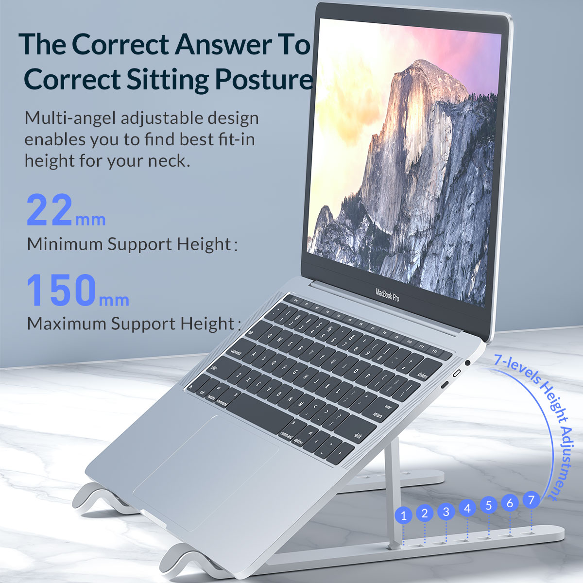 ORICO Portable Laptop Stand Riser Foldable Adjustable