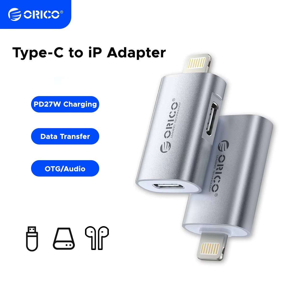 ORICO USB C OTG Adapter 5V Charging Data Transfer