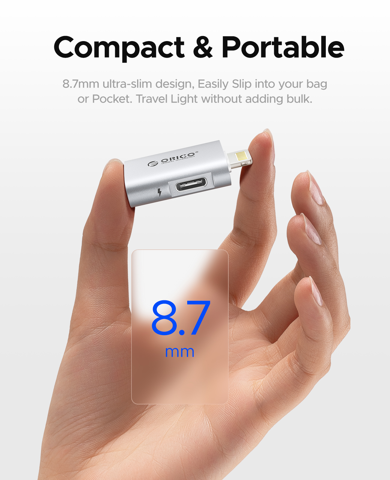 ORICO USB C OTG Adapter 5V Charging Data Transfer