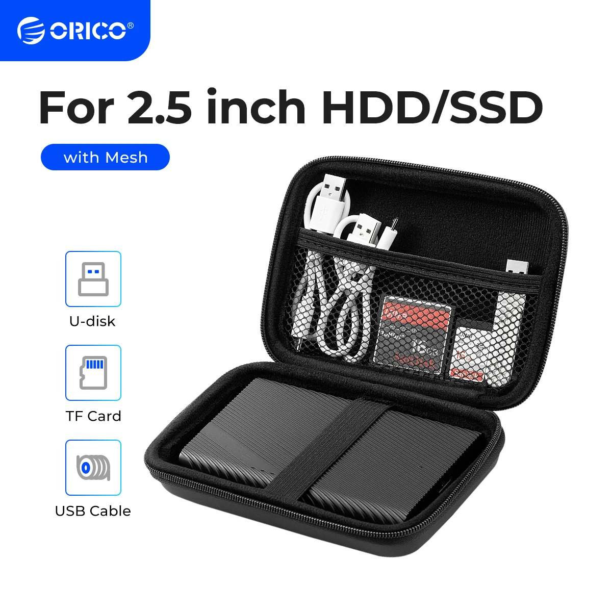 ORICO 2,5" Festplattengehäuse, tragbare