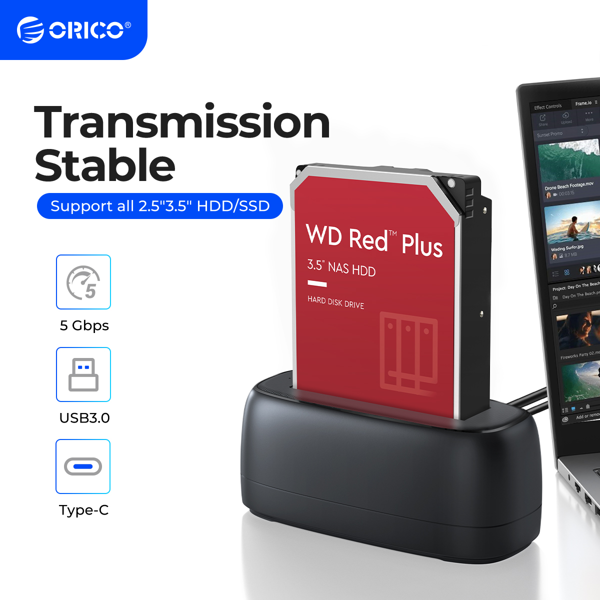 Stacja dokująca ORICO SATA do dysku twardego USB 3.0