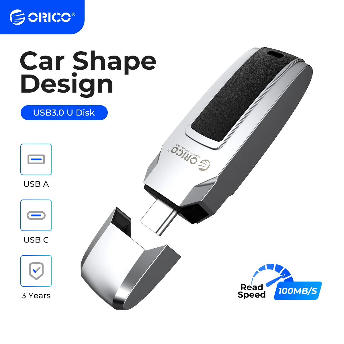 ORICO USB 3.0 100MB/S USB Flash Drive UFSD Metal