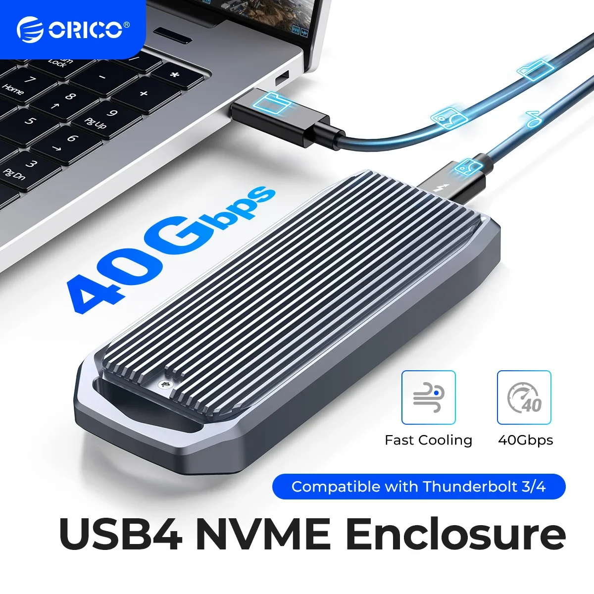 ORICO USB4 M.2 SSD Case 40Gbps M2 NVMe