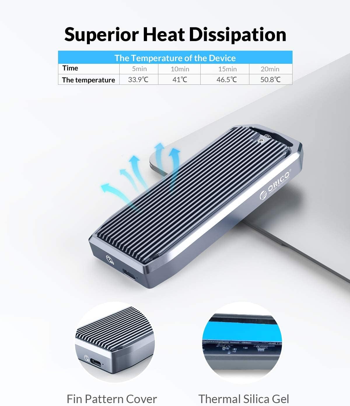 ORICO USB4 M.2 SSD Case 40Gbps M2 NVMe